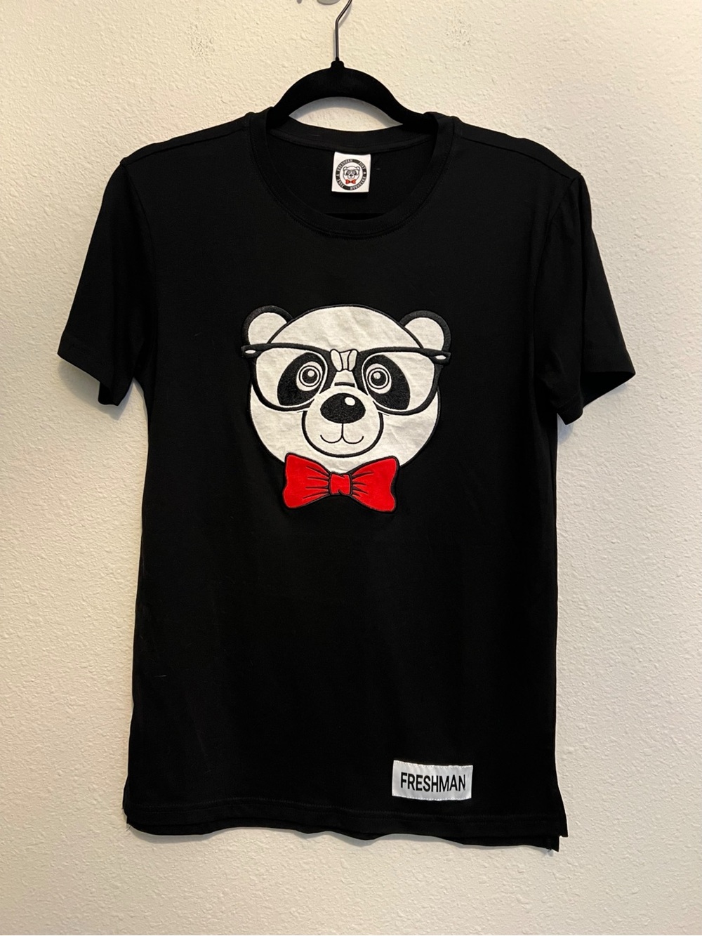 #1767 NWOT Just a Freshman Panda Tee Small
